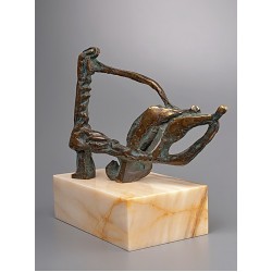 Faraon - sculptură în bronz, artist Liviu Bumbu